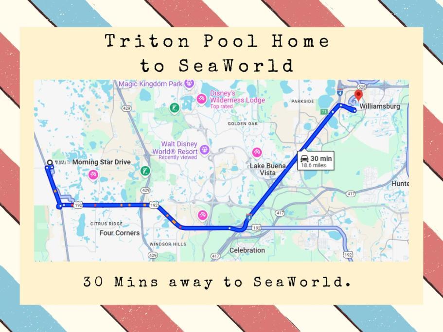 Triton Vacation Pool Home Near Disney Orlando Zewnętrze zdjęcie