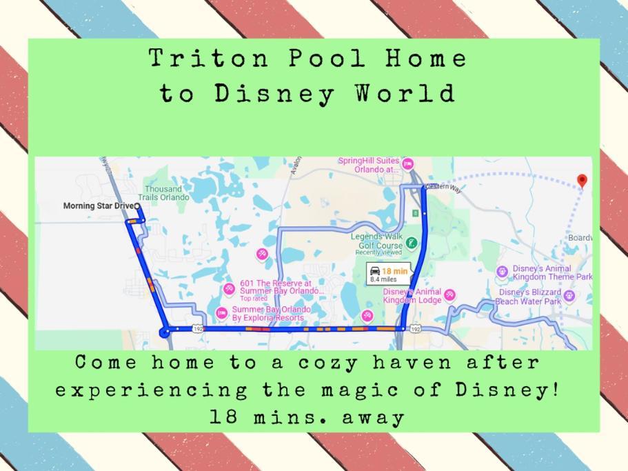Triton Vacation Pool Home Near Disney Orlando Zewnętrze zdjęcie